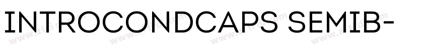IntroCondCaps SemiB字体转换